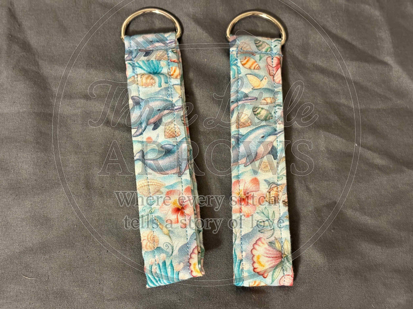 Dolphin & Seashell Wristlet Keychains