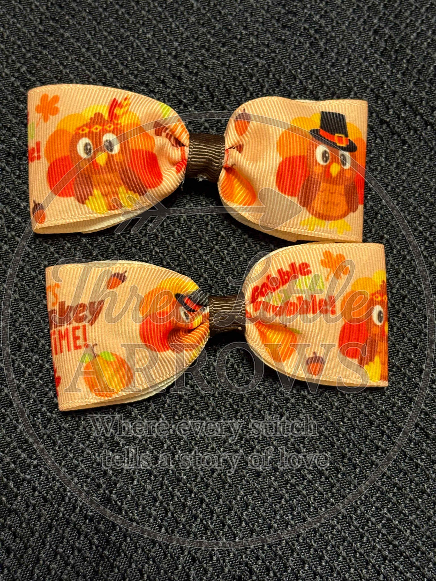 Gobble Gobble Thanksgiving Bow