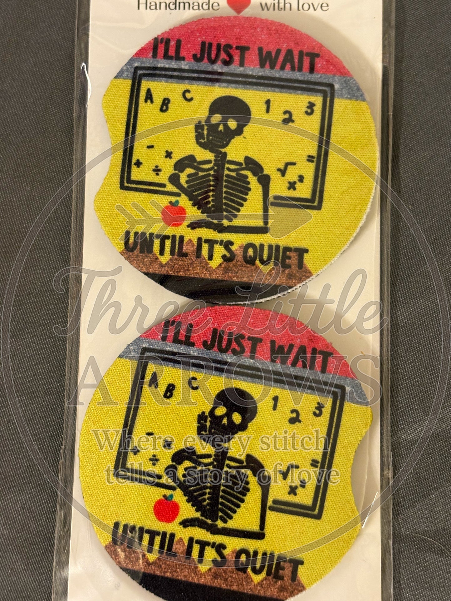 “I’ll wait to it’s quiet” Car Coasters