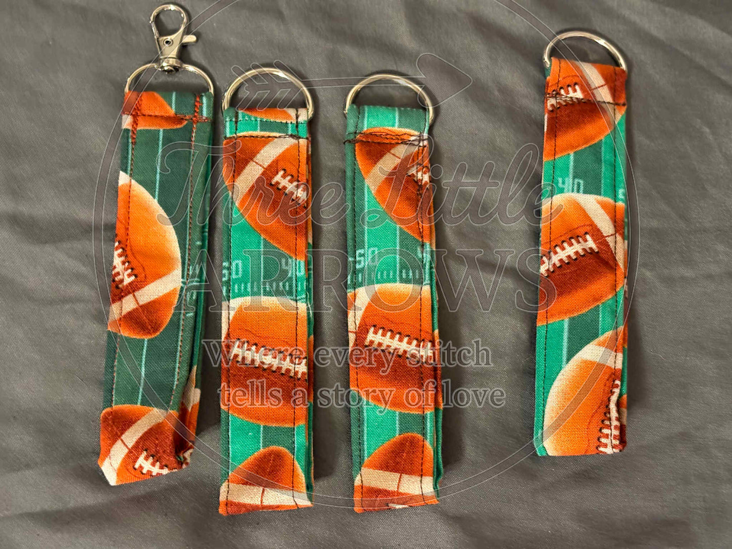 Sports Fan Wristlet Keychains