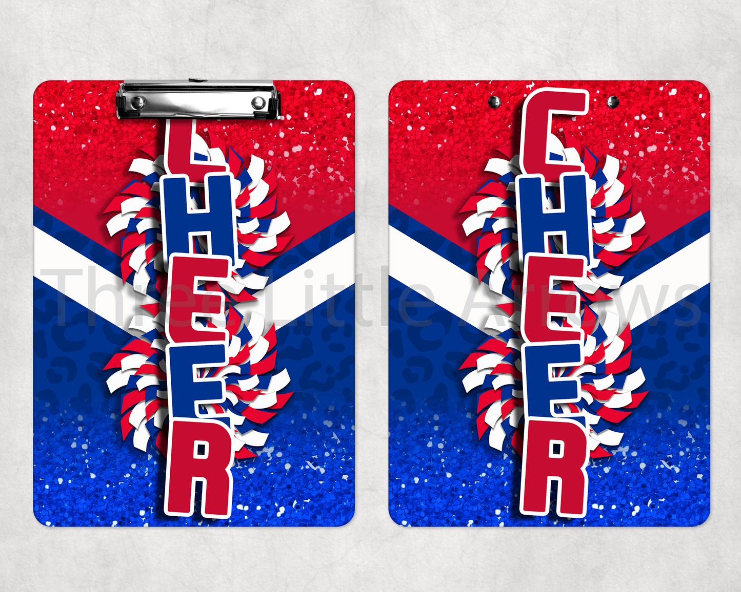 Sideline Spark Clipboard – Cheer Coach Glitter Design