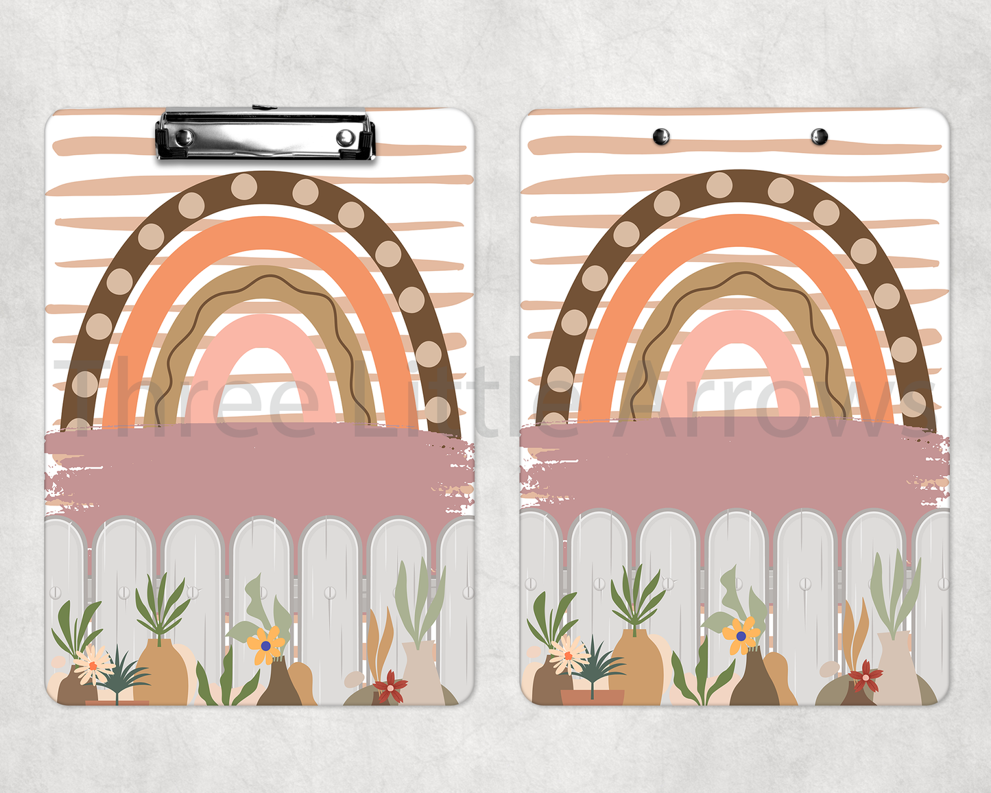Boho Rainbow Classroom Clipboard – Custom Teacher Name Design