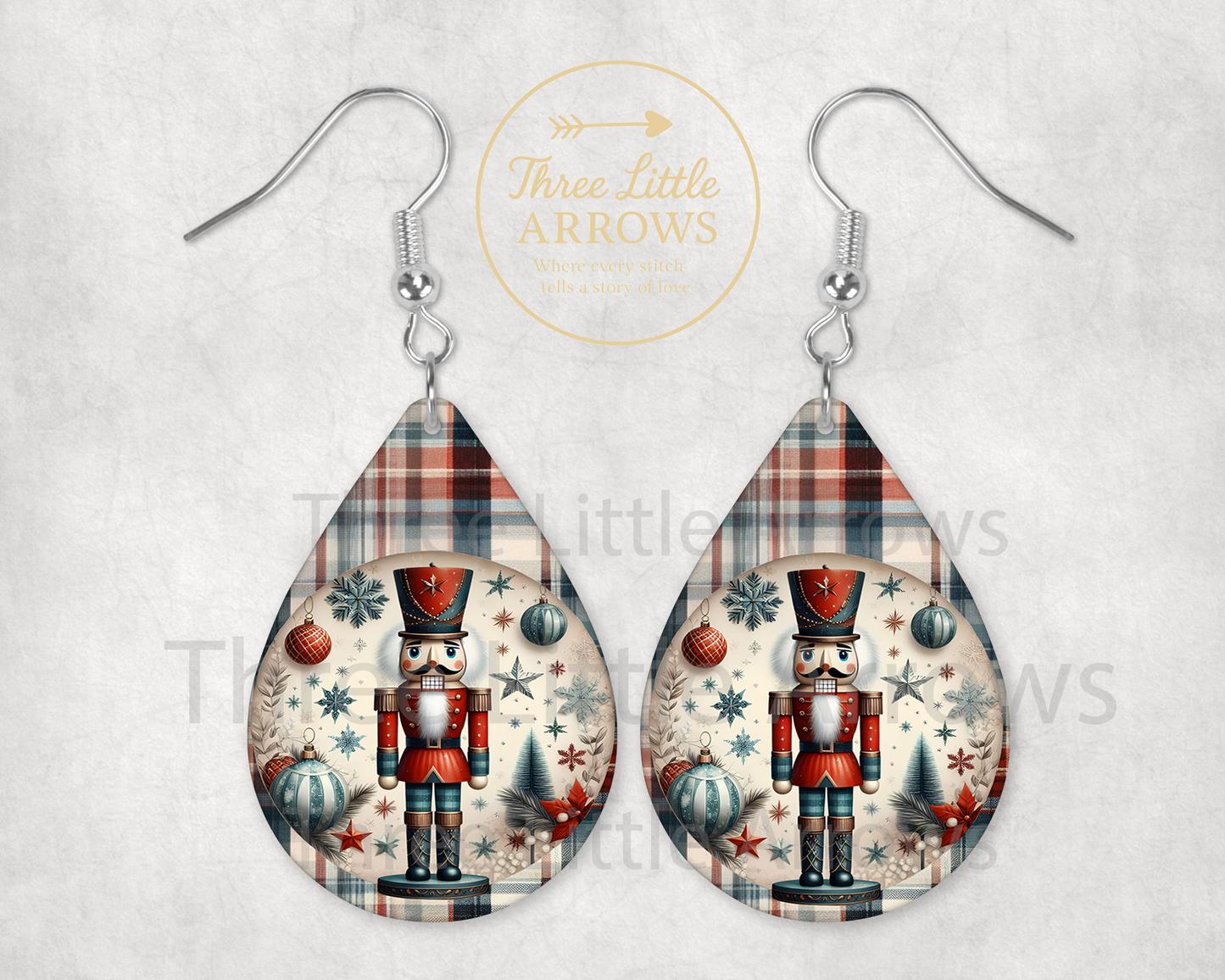 Nutcracker Christmas Earrings