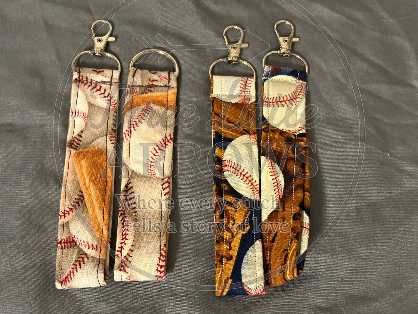 Sports Fan Wristlet Keychains