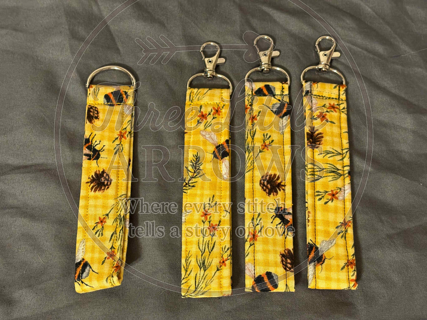 Bee Wristlet Keychains