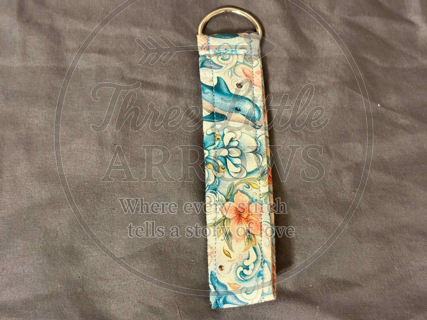 Dolphin & Seashell Wristlet Keychains