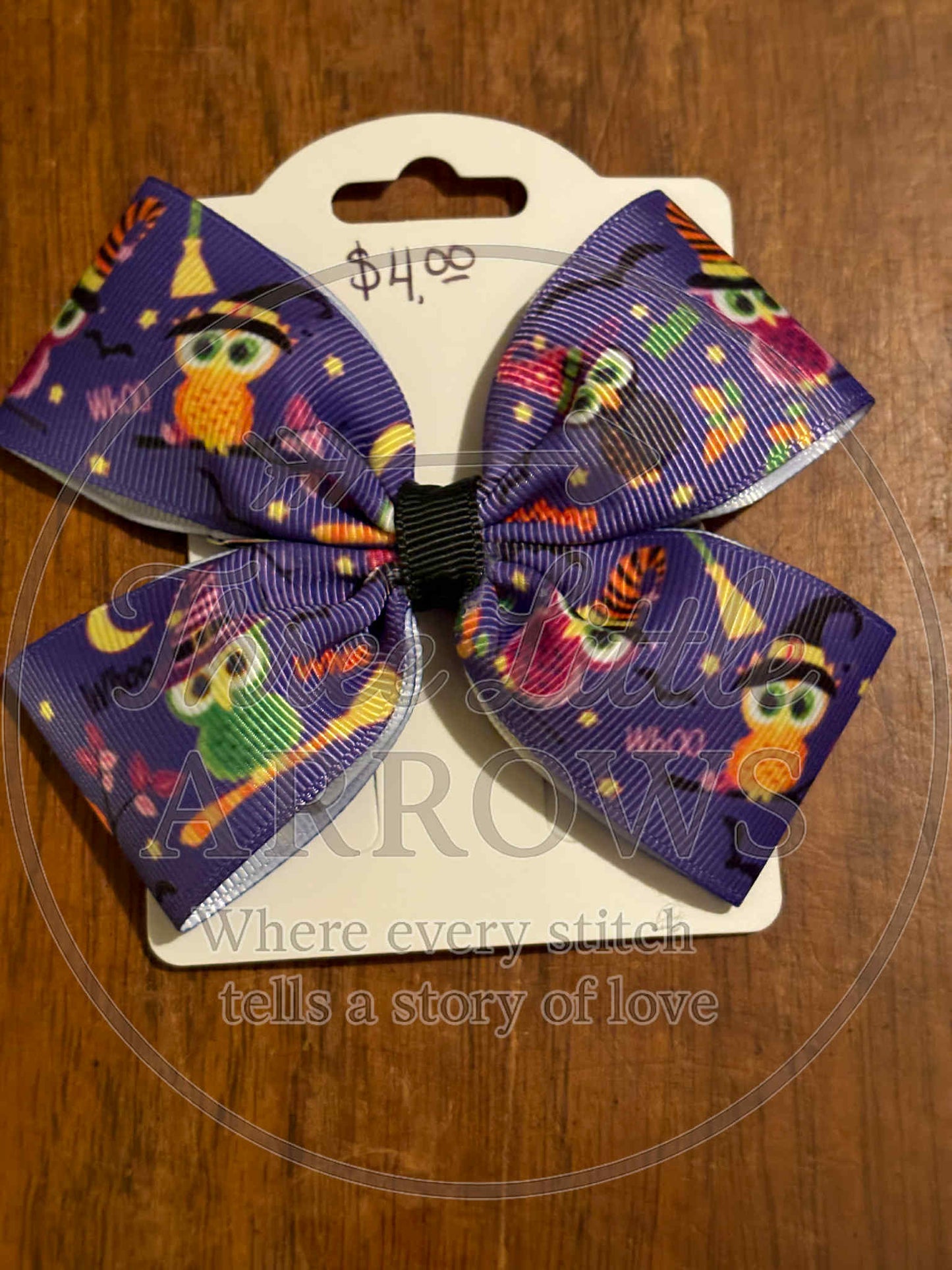 Halloween Owl Hair Bow