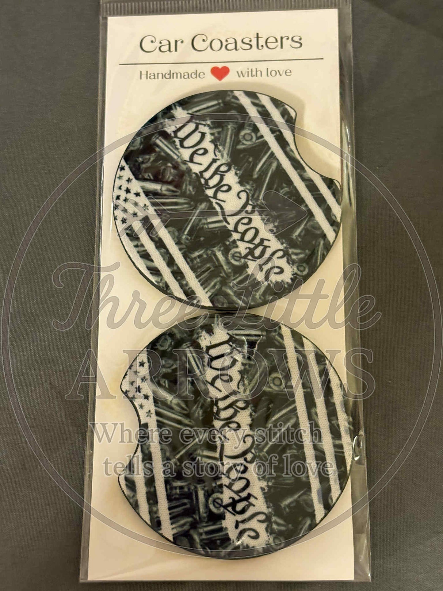 “We The People” Car Coaster Set