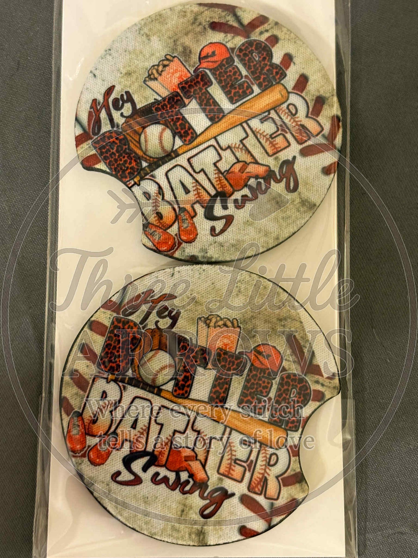 Hey Batter Batter Swing Car Coasters