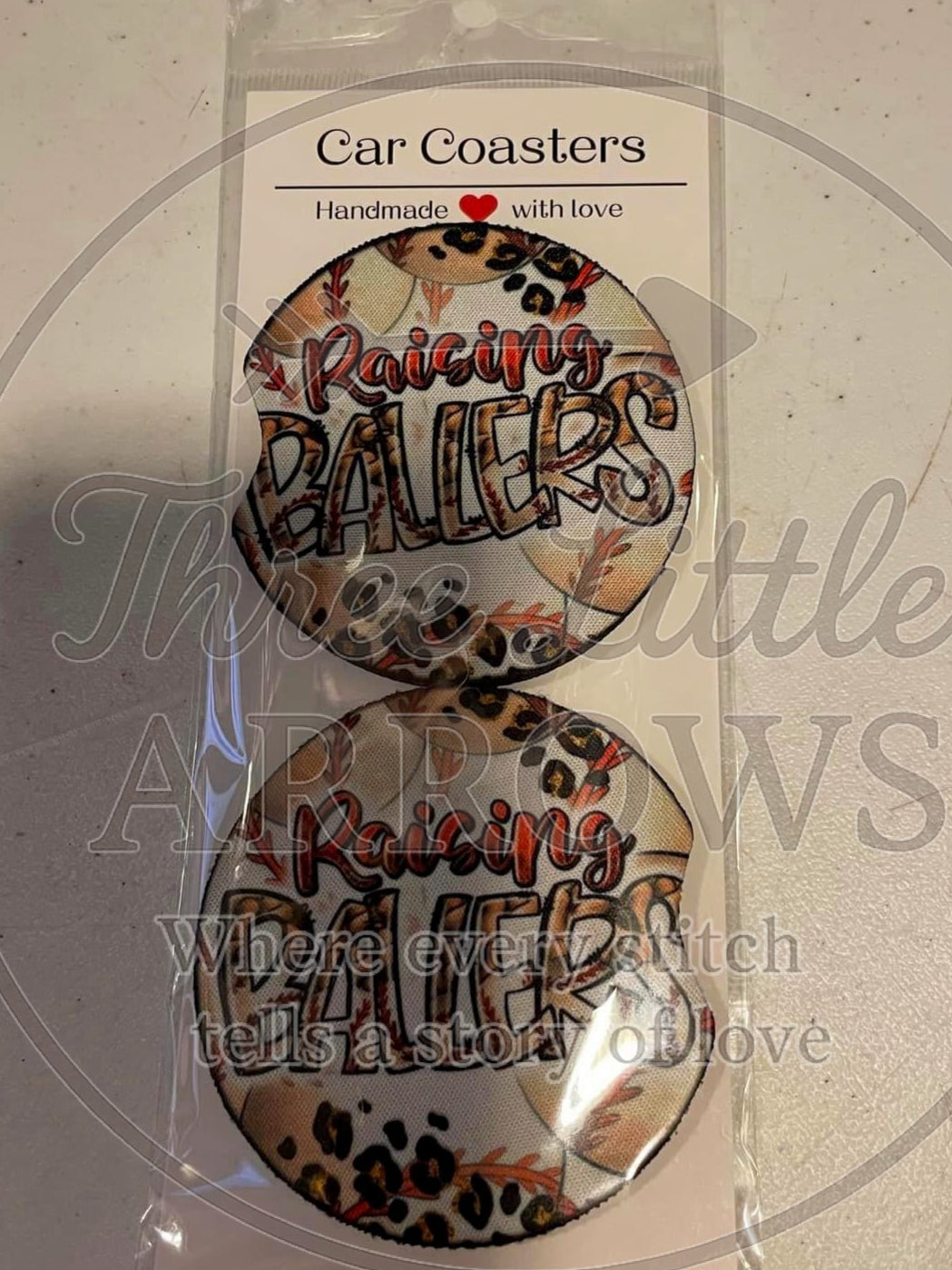 Raising Ballers Car Coasters