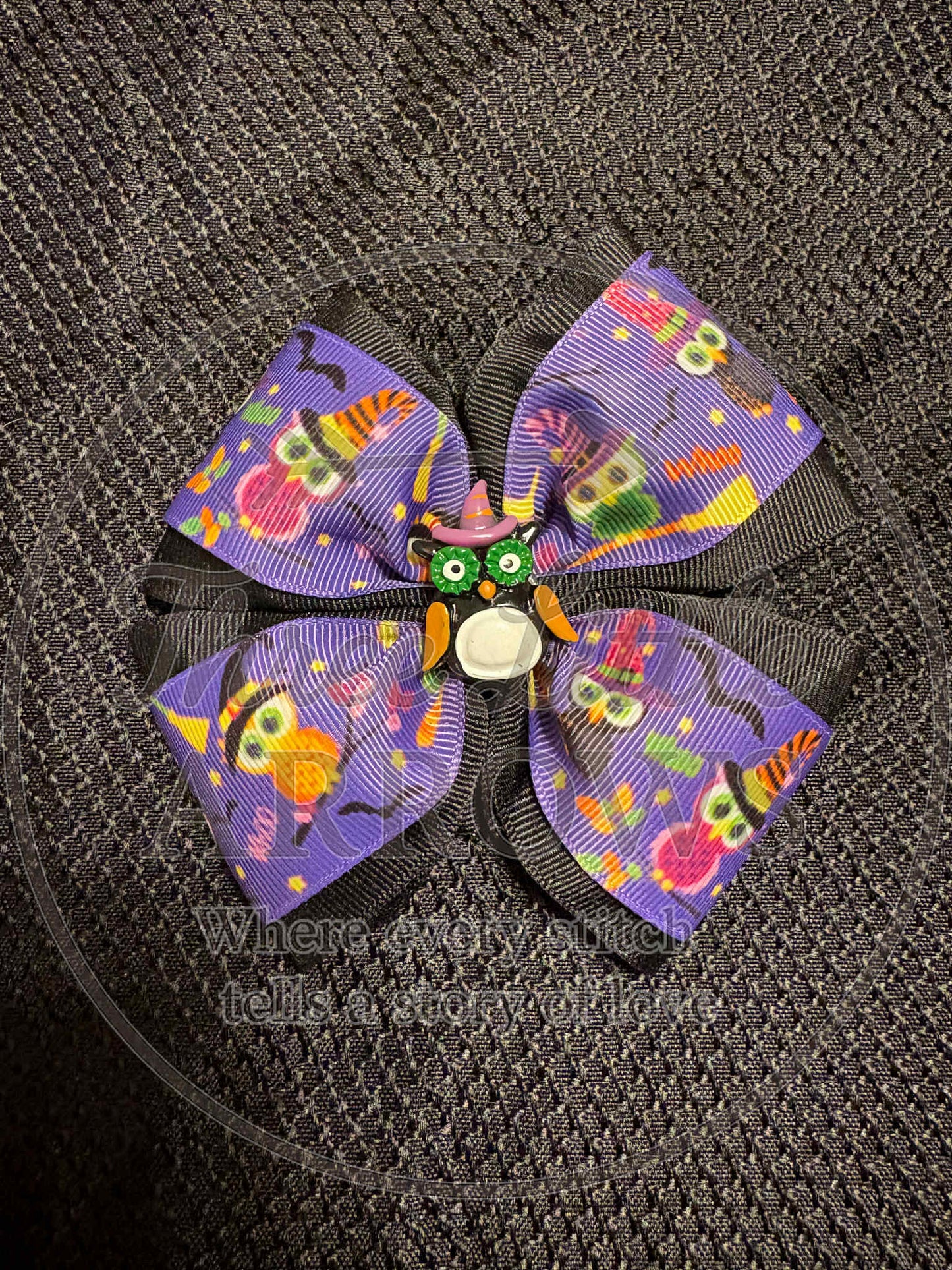 Halloween Owl Hair Bow