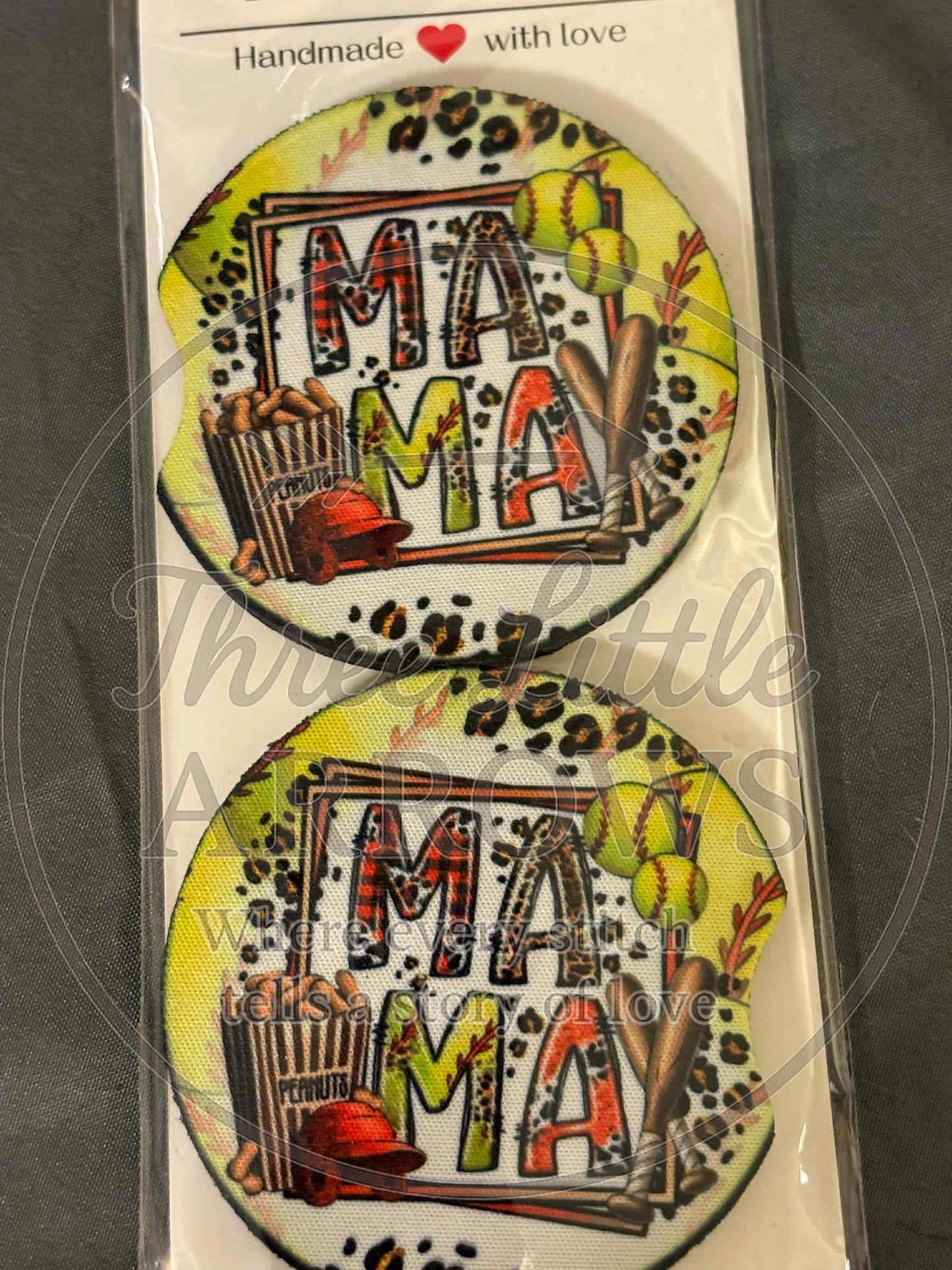 Baseball/Softball Mama Car Coasters
