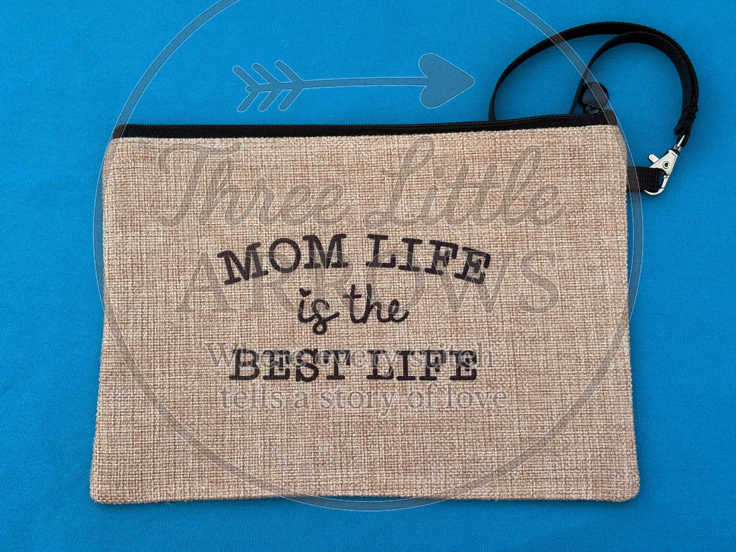 Oh Honey I Am That Mom Burlap Pouch