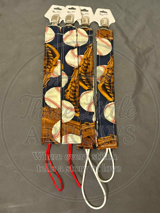 Baseball Pacifier Clip