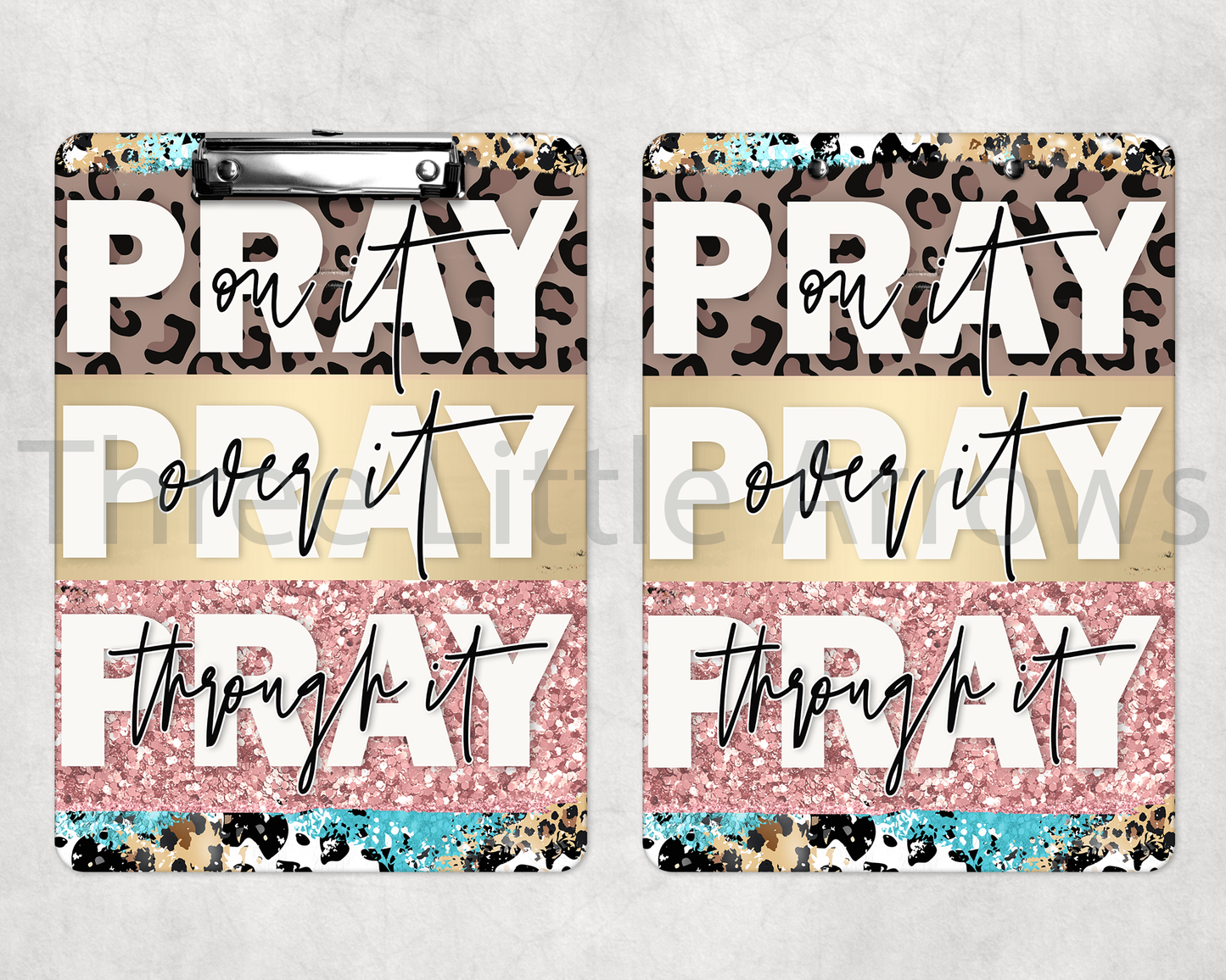 “Pray Over It” Inspirational Faith Clipboard