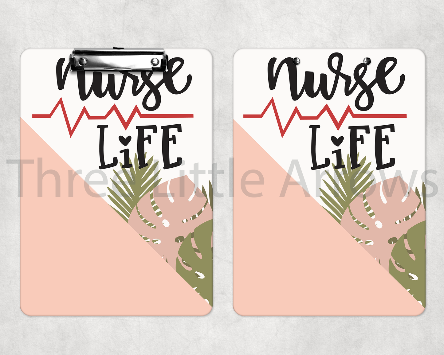 “Nurse Life” Modern Minimalist Nurse Clipboard