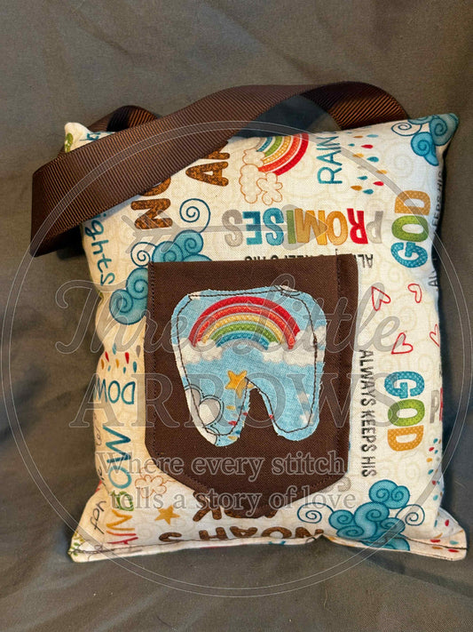God Keeps His Promise Tooth-Fairy Pillow – Rainbow Edition