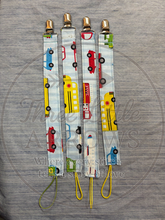 Vehicles Pacifier Clip
