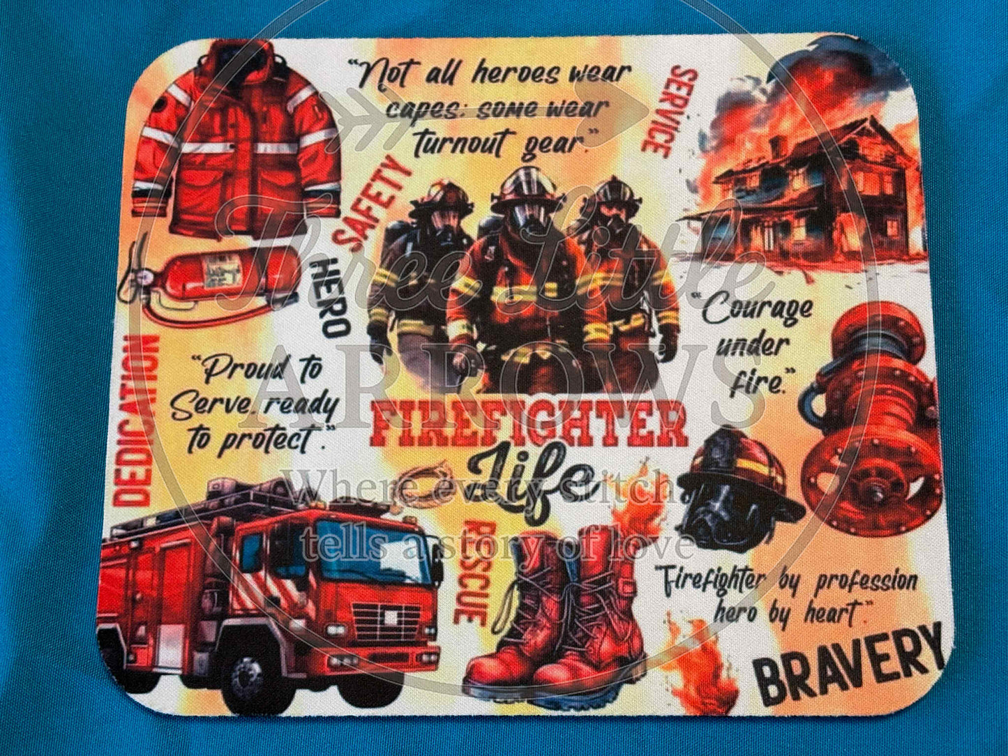 Firefighter Life Mouse Pad
