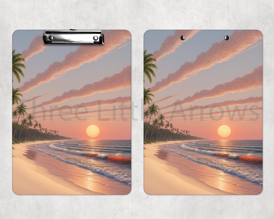 Coastal Sunset Serenity Clipboard – Beach-Inspired Everyday Design