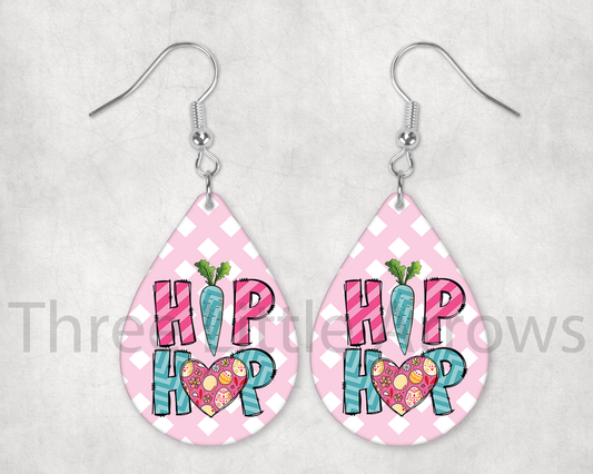 Hippity Hop Carrot Love Teardrop Earrings