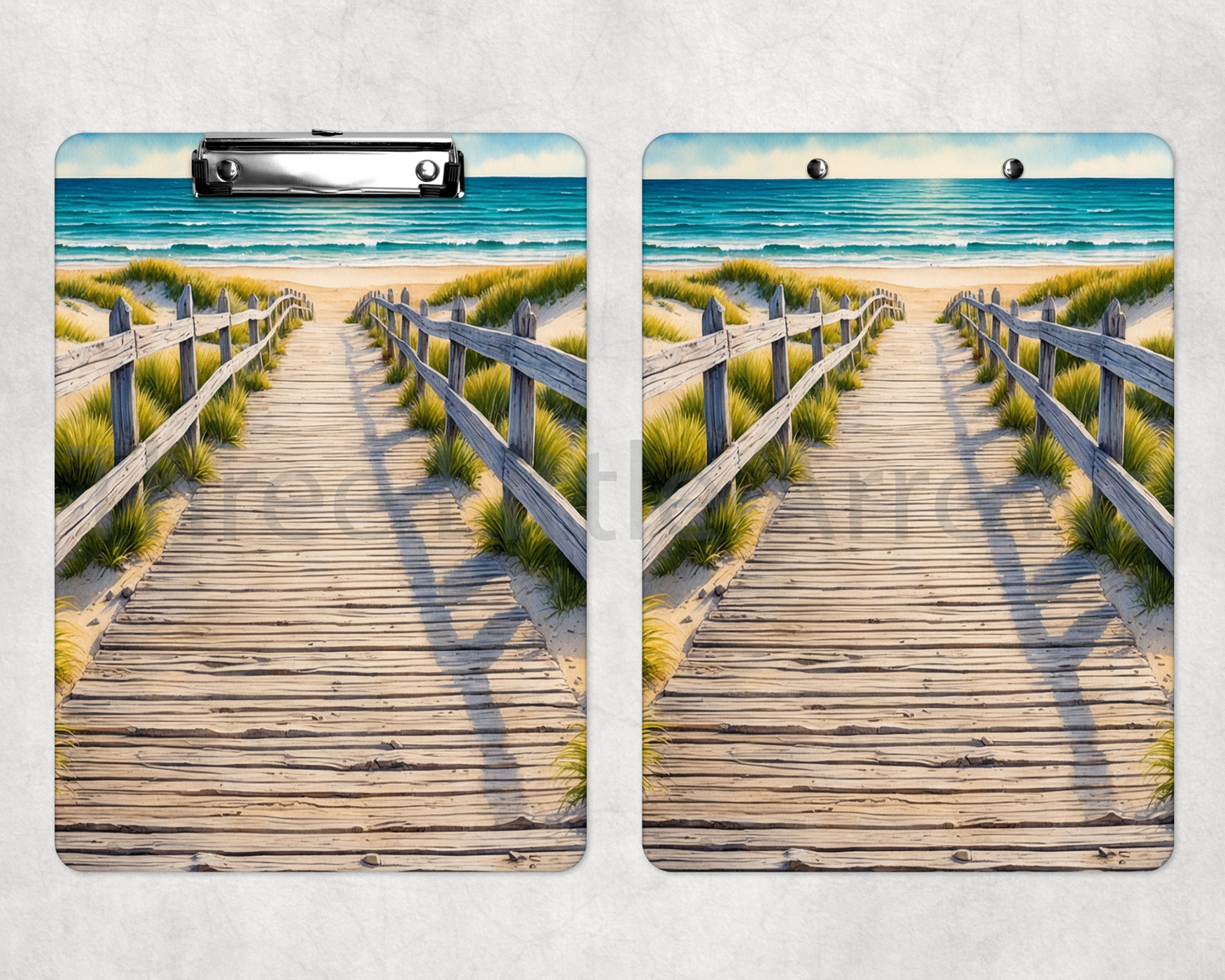 Seaside Boardwalk Escape Clipboard – Coastal Pathway Design
