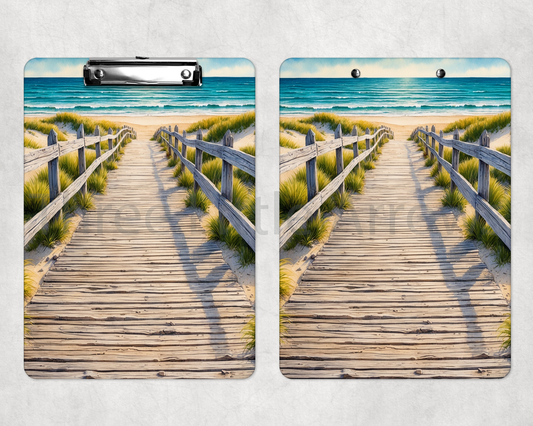 Seaside Boardwalk Escape Clipboard – Coastal Pathway Design