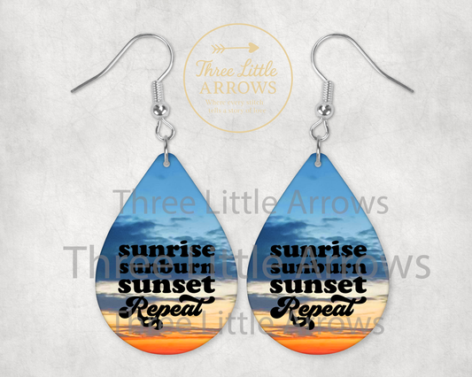 Sunrise Sunburn Sunset Repeat Earrings