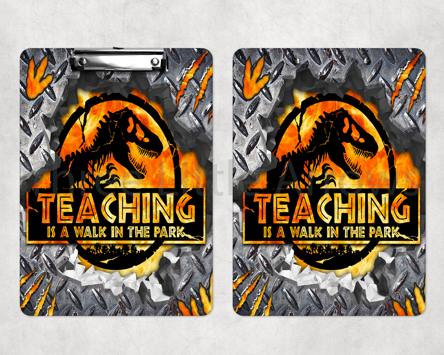 “Teaching is a Walk in the Park” Dinosaur Clipboard