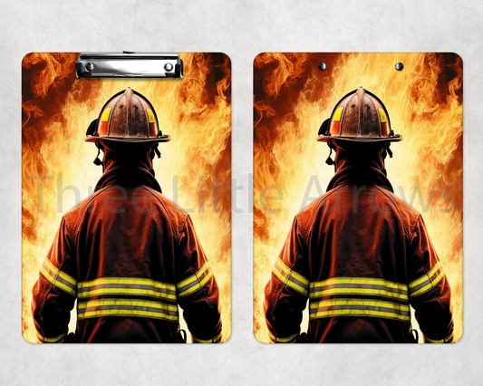 Into the Flames Clipboard – Firefighter Strength Design