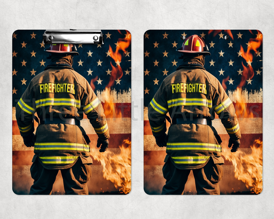 Firefighter Strong Clipboard – American Hero Design