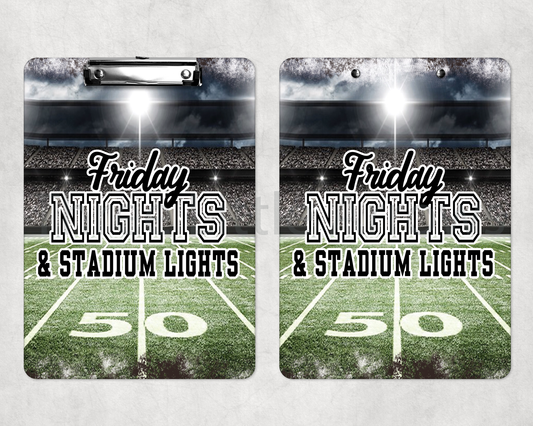 Friday Nights & Stadium Lights Clipboard – Game Day Edition