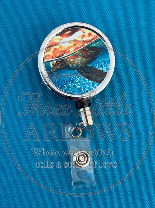 Sea Turtle Badge Reel