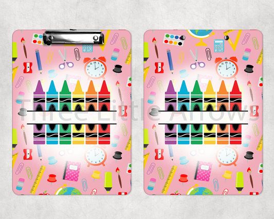 Colorful Classroom Clipboard – Custom Teacher Name Design