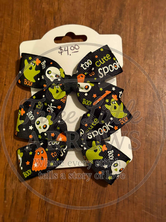 Too Cute to Spook Pigtail Bow Sets