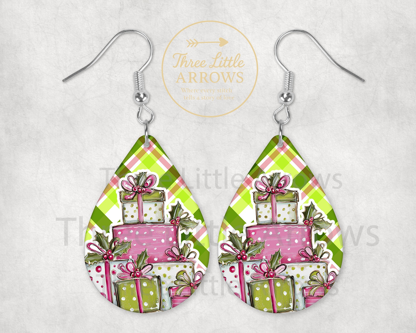 Lime Green Christmas Earring Collection