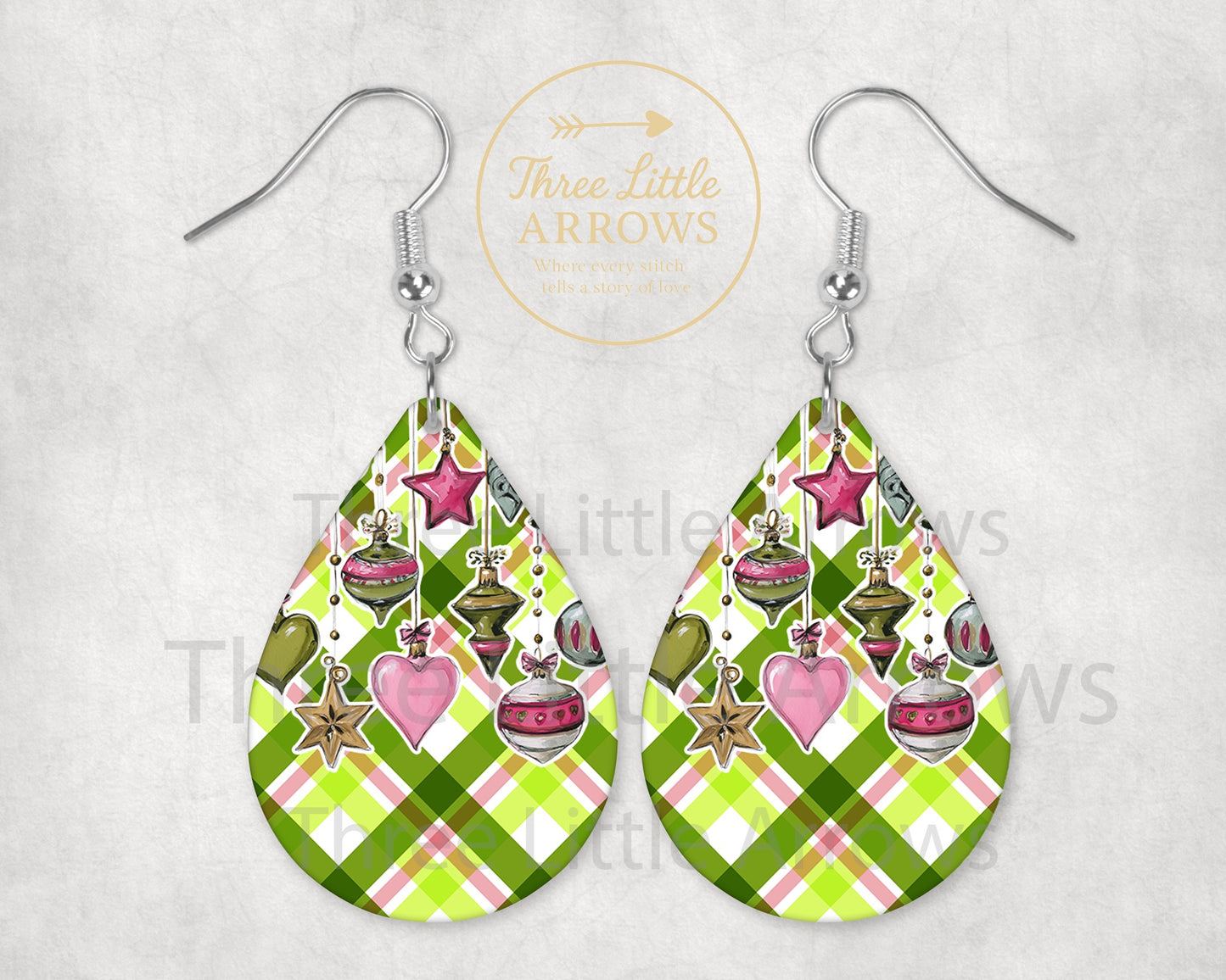Lime Green Christmas Earring Collection