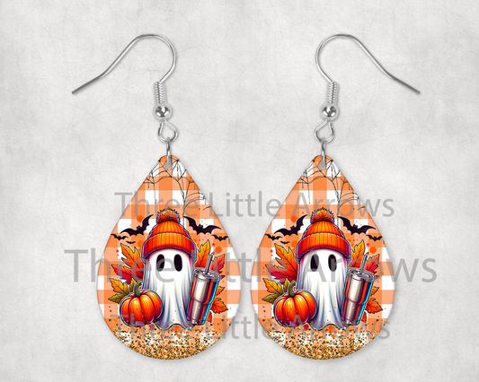 Pumpkin Ghost Earrings