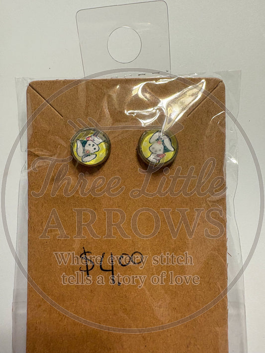 Sunny Bunny Stud Earrings