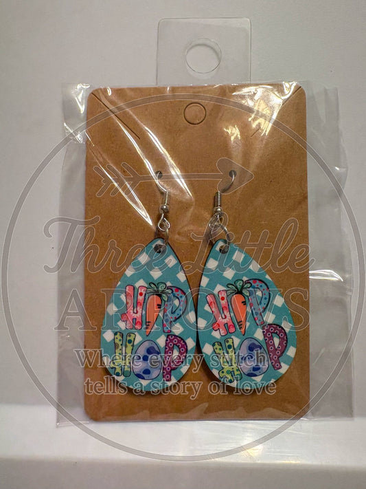 Hip Hop Easter Teardrop Earrings