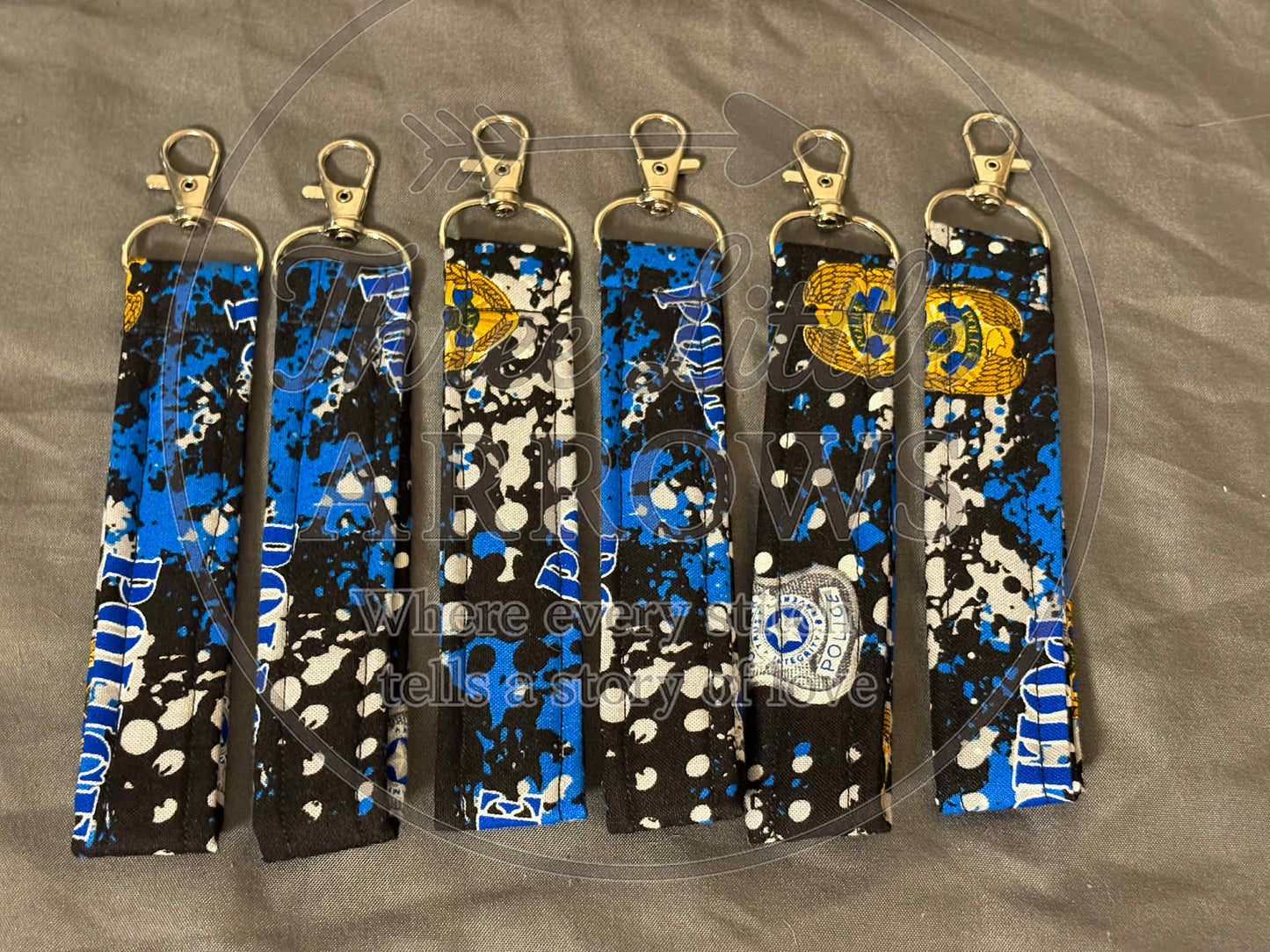 Police Support Wristlet Keychain