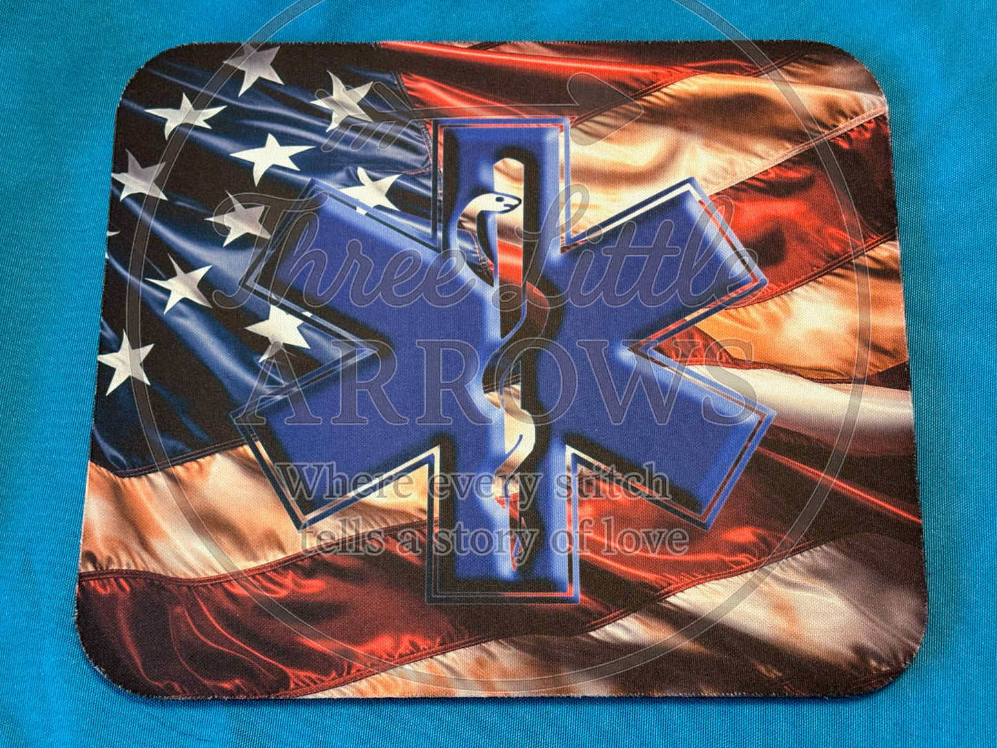 Patriotic EMT Mouse Pad