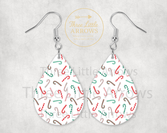 Candy Cane Earrings
