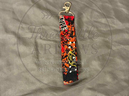 Firefighter Support Wristlet Keychain
