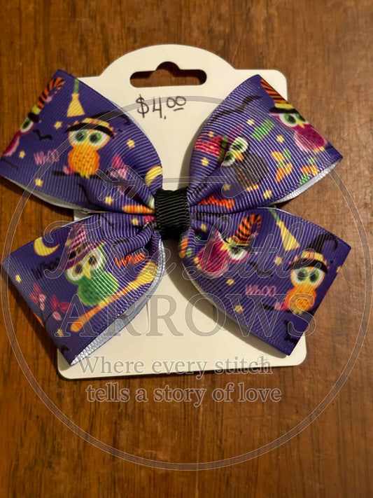 Halloween Owl Hair Bow