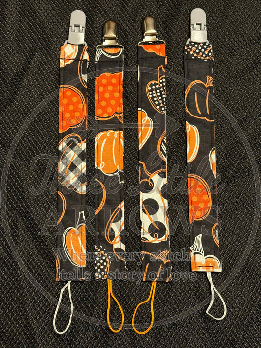 Pumpkin Patch Pacifier Clip