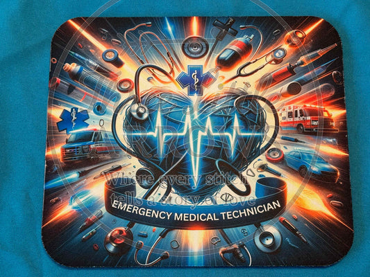 Emergency Medical Technician Mouse Pad