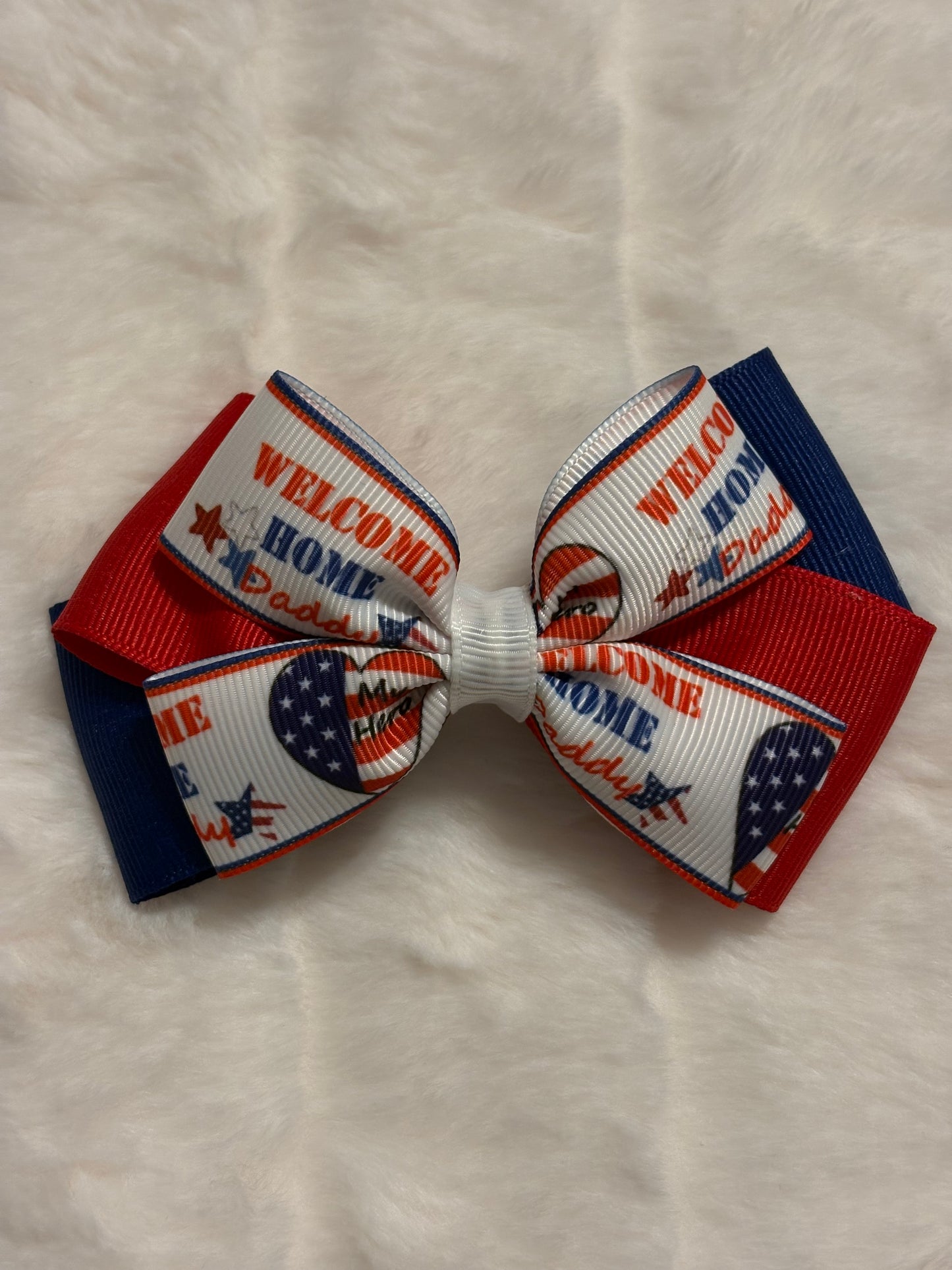 Welcome Home Daddy Hair Bows