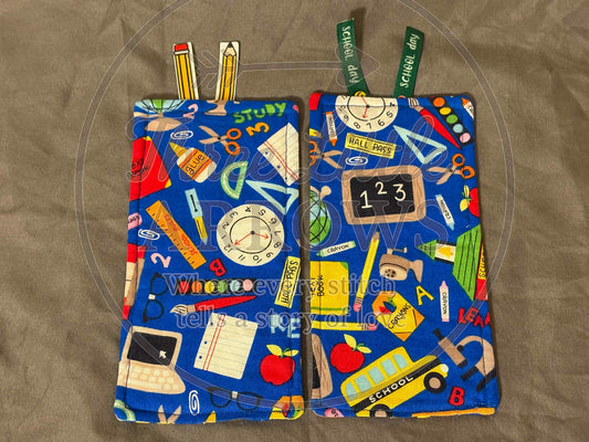Back-to-School Fabric Bookmarks