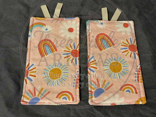 Rainbow & Sunshine Fabric Bookmarks
